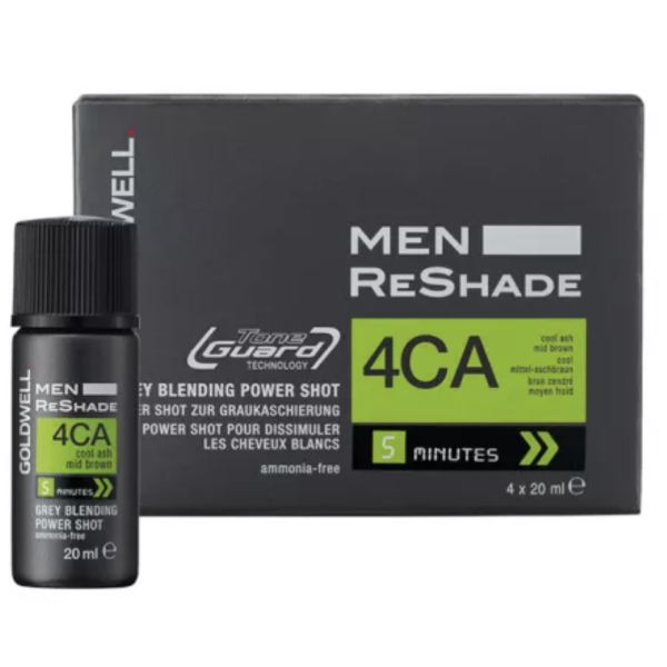 Goldwell Men Amonyaksız Erkeklere Özel Köpük Boya 4x20ml | 4CA - Mid Brown