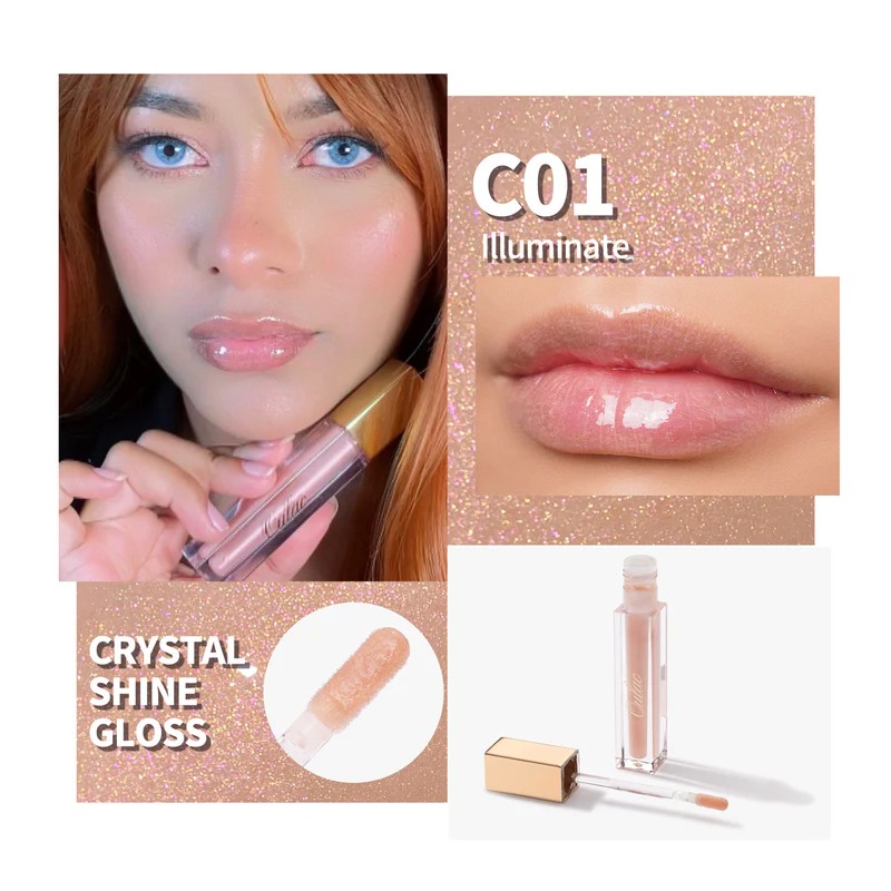 Oulac Crystal Shine Lip Gloss Parlatıcı Ruj C01