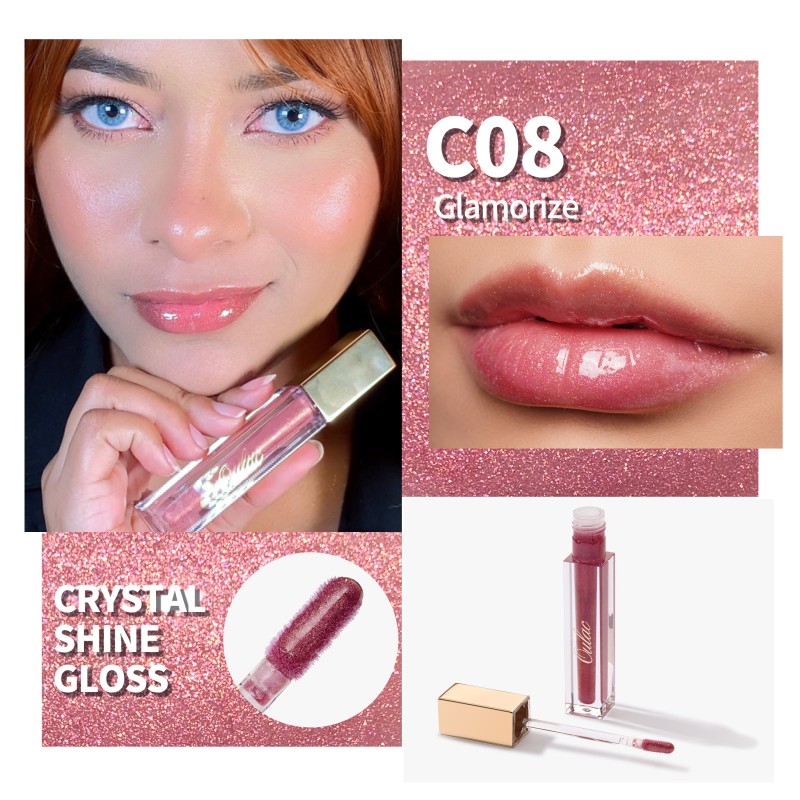 Oulac Crystal Shine Lip Gloss Parlatıcı Ruj C08