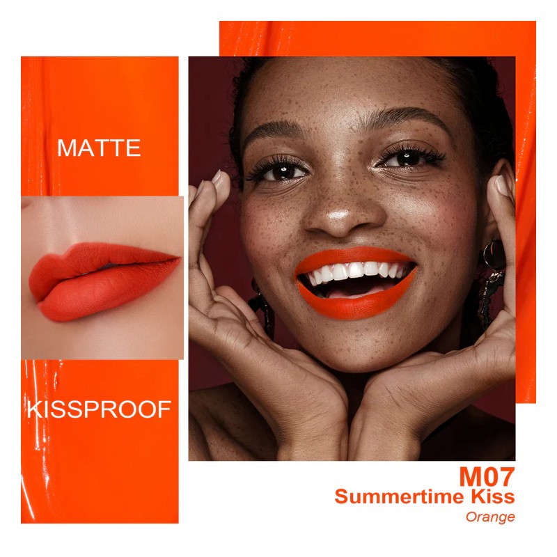 Oulac Kissproof Matte Likid Ruj M07 Summertime Kiss