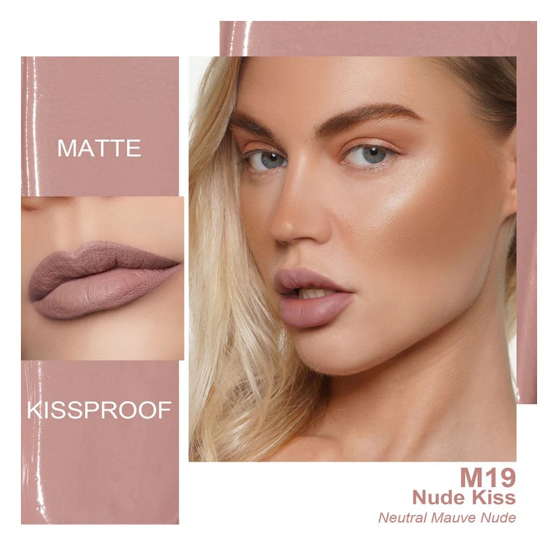 Oulac Kissproof Matte Likid Ruj M19 Nude Kiss