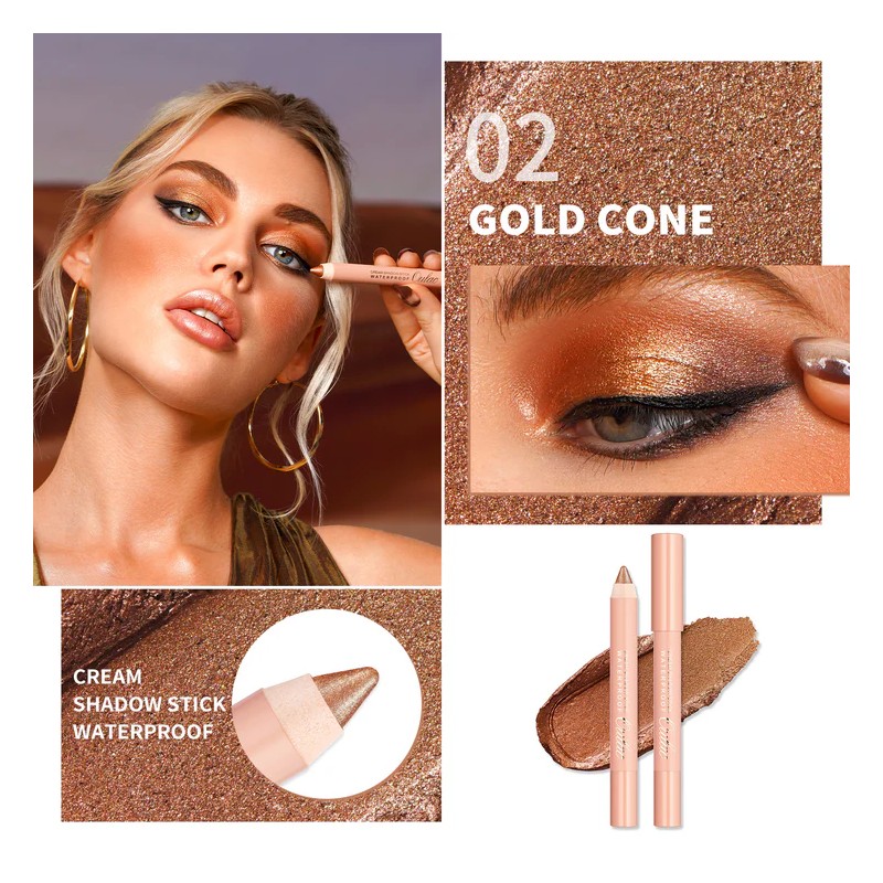 Oulac Cream Eyeshadow Stick 02 Gold Cone