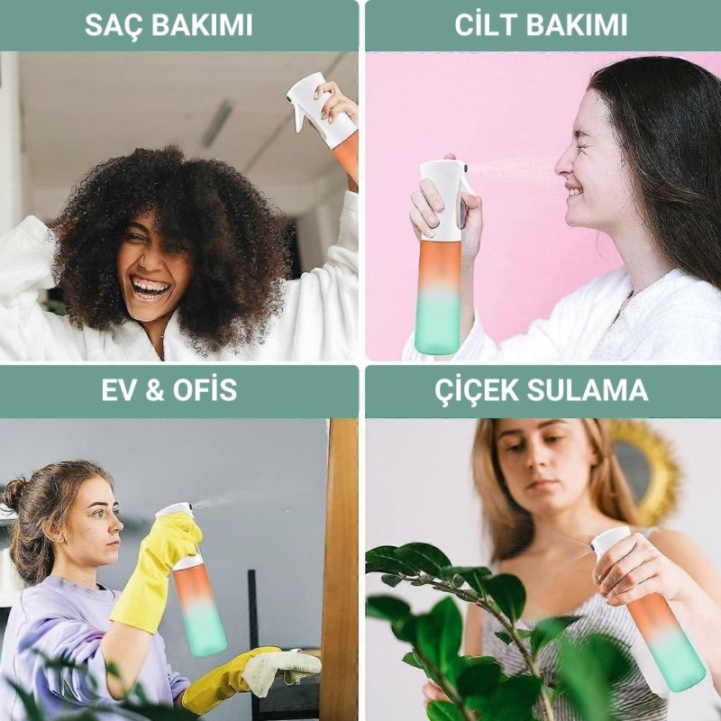 Otomatik Püskürtmeli Suluk Turuncu-Yeşil Renk NA-04-T